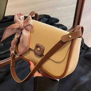 Популярная в этом году маленькая осенняя женская сумка универсальна.. 2023 Новая модная сумка через плечо на одно плечо с текстурой сенсации, only bag