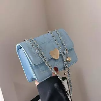 Популярная в этом году маленькая женская сумка 2024 года, летняя новая модная повседневная сумка через плечо, простая повседневная сумка-мессенджер чёрный