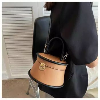 Популярная в этом году нишевая сумка, женская сумка, новинка лета 2023, сумка через плечо с текстурным дизайном, портативная сумка-ведро