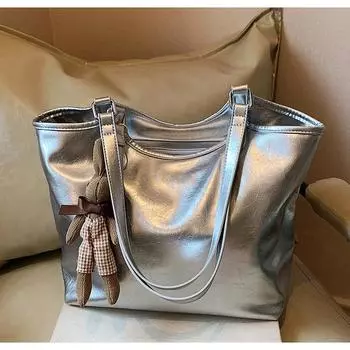 Популярная в этом году повседневная сумка-ведро большой емкости 2024 года, новая красивая женская сумка через плечо в стиле ретро, сумка-тоут only bag