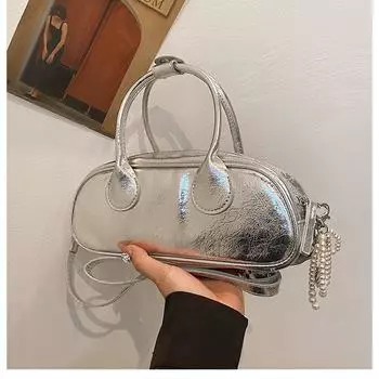 Популярная в этом году сумка 2024 года, начало осени, новая женская сумка, простая сумка через плечо, цветная сумка-мессенджер aurora чёрный