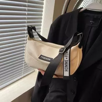 Популярная в этом году сумка-мешок с нишевым дизайном, летняя новая простая модная сумка-мессенджер в иностранном стиле, простая сумка для поездок на работу чёрный