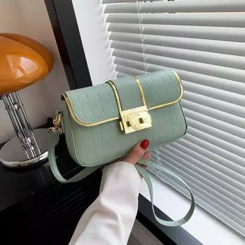 Популярная в этом году сумка-мессенджер 2024 года, новая летняя сумка, женская модная трендовая сумка через плечо, повседневная простая маленькая квадратная сумка