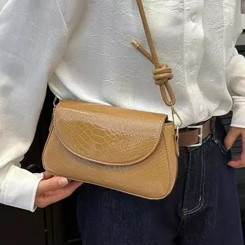 Популярная в этом году сумка-седло женская модная женская сумка через плечо женская ретро универсальная сумка-мессенджер женская коричневый