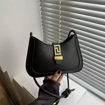 Популярная в этом году сумка женская 2024 новая модная сумка высокого класса на одно плечо подмышечная сумка нишевый дизайн сумка через плечо багет хаки