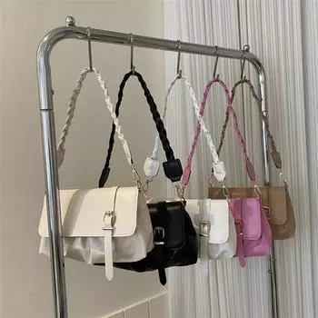 Популярная в этом году сумка женская 2024 новая модная сумка-мессенджер летняя простая повседневная сумка через плечо подмышку белый