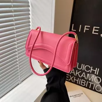 Популярная в этом году тенденция сумок сумка через плечо осень 2024 новая сумка женская повседневная простая сумка через плечо женская сумка чёрный