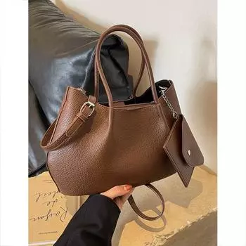 Популярная в этом году женская сумка 2023 года, новая модная ниша, высококачественная сумка через плечо на одно плечо, ручная сумка-ведро в стиле ретро