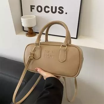 Популярная в этом году женская сумка 2024 года, новая фактурная сумка в стиле ретро, простая сумка-мессенджер через плечо для поездок на работу чёрный