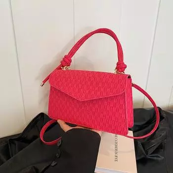 Популярная в этом году женская сумка 2024 года, новая универсальная сумка-мессенджер в иностранном стиле, женская сумка через плечо с текстурой чёрный