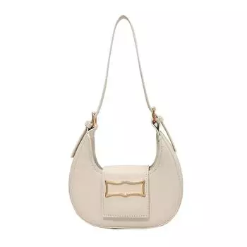 Популярная в этом году женская сумка-багет подмышечная сумка женская нишевая дизайнерская сумка на одно плечо бежевый