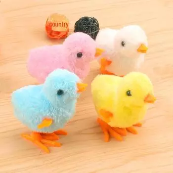 Популярная вирусная игрушка: Заводной прыгающий цыпленок – милый и забавный для детей