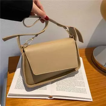 Популярная высококачественная универсальная маленькая сумка женская 2024 новая модная ретро сумка через плечо текстура маленькая квадратная сумка прилив хаки