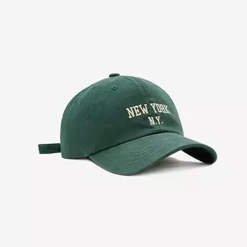 Популярная женская и мужская кепка бейсболка с вышитыми буквами летняя шляпа остроконечная кость NY унисекс солнцезащитный крем чёрный