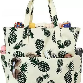 Популярная женская многофункциональная сумка-тоут - большая вместимость для путешествий и пляжа