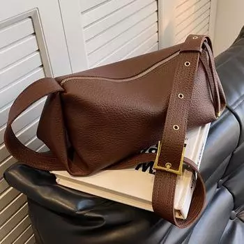 Популярная женская сумка 2024 года, новая большая вместительная сумка-мессенджер с нишевым дизайном, высококачественная текстура, модная сумка-подушка на осень и зиму