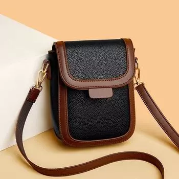 Популярная женская сумка этого года в 2024 году. Новая модная и универсальная маленькая квадратная сумка интернет-знаменитости, повседневный темперамент, узор личи.