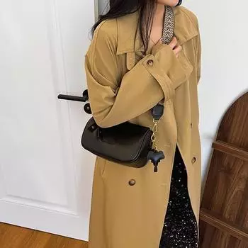 Популярная женская сумка Boston, новая широкополосная сумка через плечо в стиле ретро, женская универсальная маленькая сумка-подушка, сумка на складе