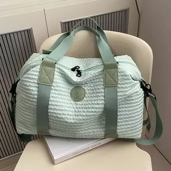 Популярная женская сумка через плечо для тренировок, большая вместительная сумка для выходных на ночь, сумка для фитнеса, женская сумка для йоги зелёный