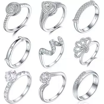 Популярное кольцо с бриллиантами из стерлингового серебра 925 пробы с бабочкой, нишевое кольцо высокого класса для женщин с известным именем того же стиля US code 5 #