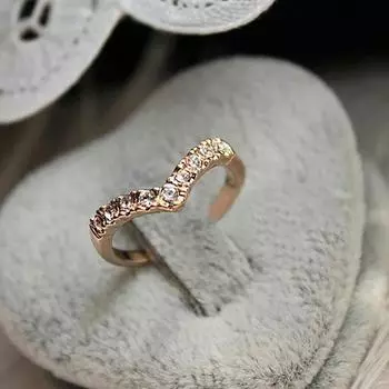 Популярное милое сексуальное женское кольцо с уникальным дизайном V-образного сечения в подарок