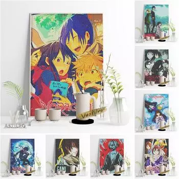 Популярное японское аниме Noragami, настенный художественный принт, постер, персонажи комиксов, современная картина на холсте, подарки для фанатов 21cm30cm NoFrame