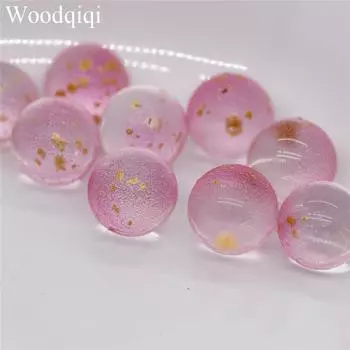 Популярные 12 мм 20 шт., высококачественная ювелирная фурнитура, красочные свободные бусины, материал ручной работы, горячая распродажа, круглые стеклянные бусины «сделай сам» розовый