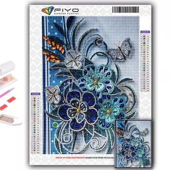Популярные 5D Diy вышивка крестиком цветы живопись полная дрель набор для вышивки крестом Наклейка на стену домашний декор Full Round 20X30CM