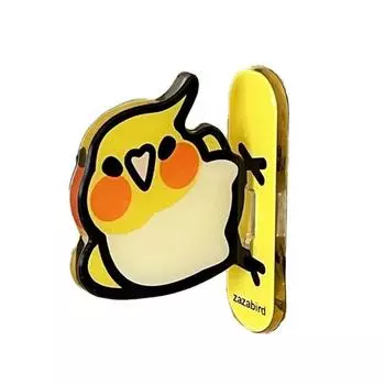 Популярные акриловые магниты на холодильник с животными, милый декоративный патч с птицей, акриловое кавайное украшение, мультяшный попугай, домашний декор