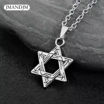 Популярные аксессуары для одежды подарки звезда же ожерелье ретро Чжан Цзе гексаграмма двухсторонний кулон