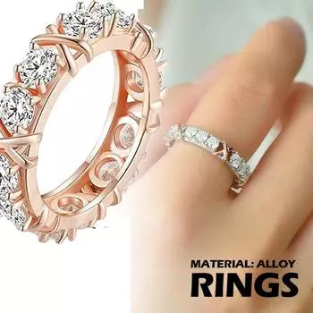 Популярные аксессуары Крест Полный Муассанит Бриллиантовое кольцо Формирование Кольца Магнитное формирование циркона