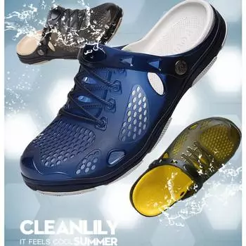 Популярные брендовые мужские сандалии, мужская повседневная обувь, легкие тапочки, унисекс, цветные шлепанцы, летние уличные пляжные zapatos de hombre 39 синий