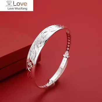 Популярные бренды 999 стерлингового серебра подвески Noble Phoenix браслеты Браслеты для женщин модные вечерние свадебные украшения изысканные подарки