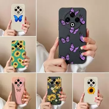 Популярные чехлы для Tecno Camon 30S Sprak 20 30 30C Pro GO 1 2025 Pop 9 4G 5G красочные подсолнухи противоскользящий мягкий жидкий силиконовый бампер для чехлов Tecno Tecno Spark 30 4G