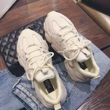 Популярные черные туфли для папы, женские, весна 2025, новые модели, показывают ноги, маленькая толстая подошва, повседневная дышащая спортивная обувь 35