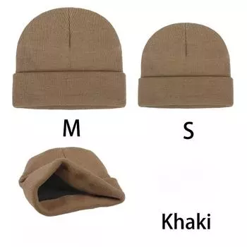 Популярные детские взрослые осенне-зимние вязаные шапки родительско-детская шерстяная шапка M