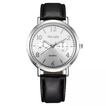 Популярные европейские и американские модные двухглазые цифры, мужские часы, ремни, кварцевые часы