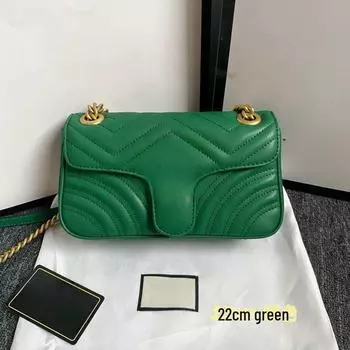 Популярные европейские и американские женские сумки: Модели из натуральной кожи для ношения на плече, через плечо и в руке 22*6*13 красный