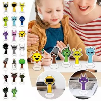 Популярные игровые персонажи Акрил 6 см Маленькая стоячая карточка One Size