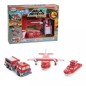 Популярные игрушки Bornelund Mix Match Fire Rescue Around Возраст около 3 лет PPT60317 (ПОПУЛЯРНЫЕ ИГРУШКИ) & &