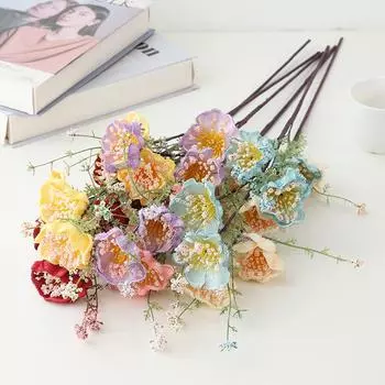 Популярные искусственные цветы-бабочки азалии от Dove для украшения сада на открытом воздухе жёлтый