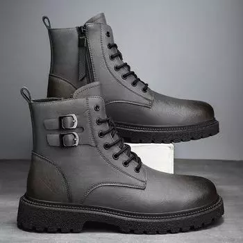 Популярные кожаные ботинки Martin. Мужские ботинки. Мотоциклетные ботинки. 38