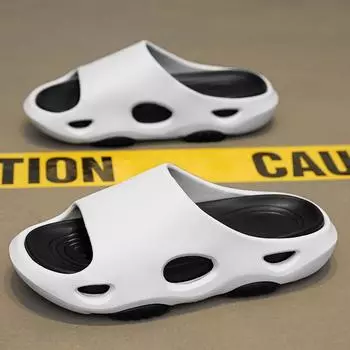 Популярные летние мужские сандалии EVA с толстой подошвой, простые тапочки, повседневные мужские сандалии для дома и улицы, модные, популярные, нескользящие, для пляжа и спорта 40