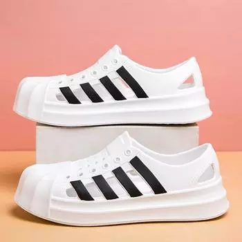 Популярные летние сандалии для пар, модные универсальные мужские и женские сандалии, нескользящие удобные легкие мужские и женские туфли из ЭВА, пляжная обувь 39