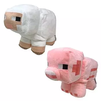 Популярные мобы превратились в большие чучела животных БОЛЬШОЙ набор чучел официальных товаров животные, овца, свинья, 2, приблизительно. 30см,