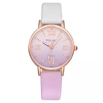 Популярные модные постепенные изменения римский узор женские часы женские часы кварцевые часы ремень женские