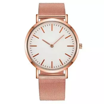Популярные модные простые мужские часы мужские часы кварцевые часы Милан мужские часы с сетчатым ремешком