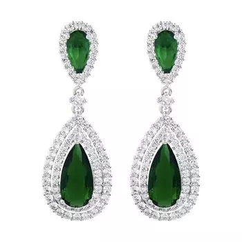 Популярные модные серьги-капли с преувеличенными бриллиантами, женские роскошные хрустальные украшения для званого ужина, атмосферные серьги, украшения для ушей