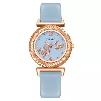 Популярные модные женские часы с бриллиантами в виде бабочки, женские часы с ремешком, кварцевые часы белый