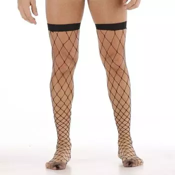Популярные мужские чулки с крупной сеткой one size fits all